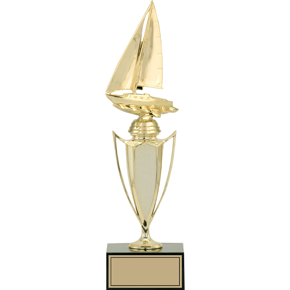 ODAK KUPA - Figürlü Kupalar - Yelken Figürlü Kupalar FG-039 B - 36 cm