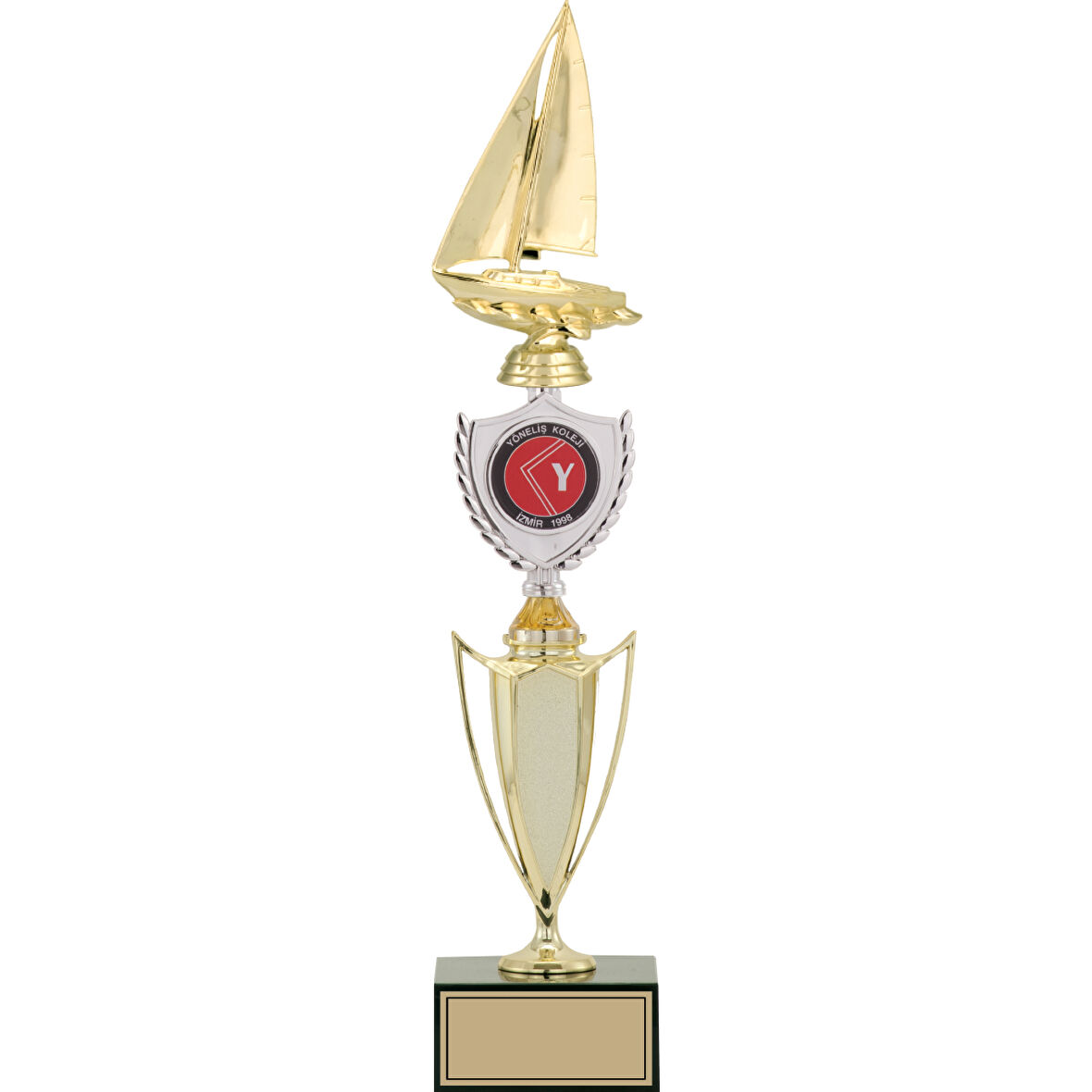 ODAK KUPA - Figürlü Kupalar - Yelken Figürlü Kupalar FG-042 B - 48 cm