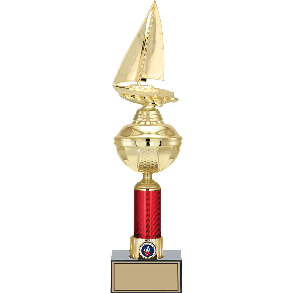 ODAK KUPA - Figürlü Kupalar - Yelken Figürlü Kupalar FG-053 C - 43 cm