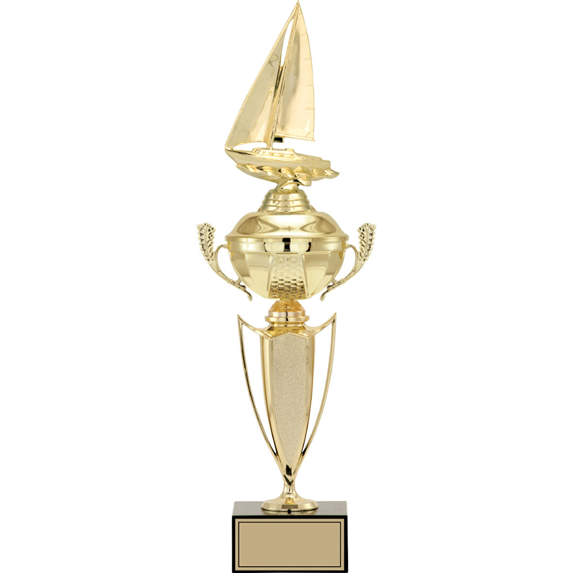 ODAK KUPA - Figürlü Kupalar - Yelken Figürlü Kupalar FG-068 A - 49 cm