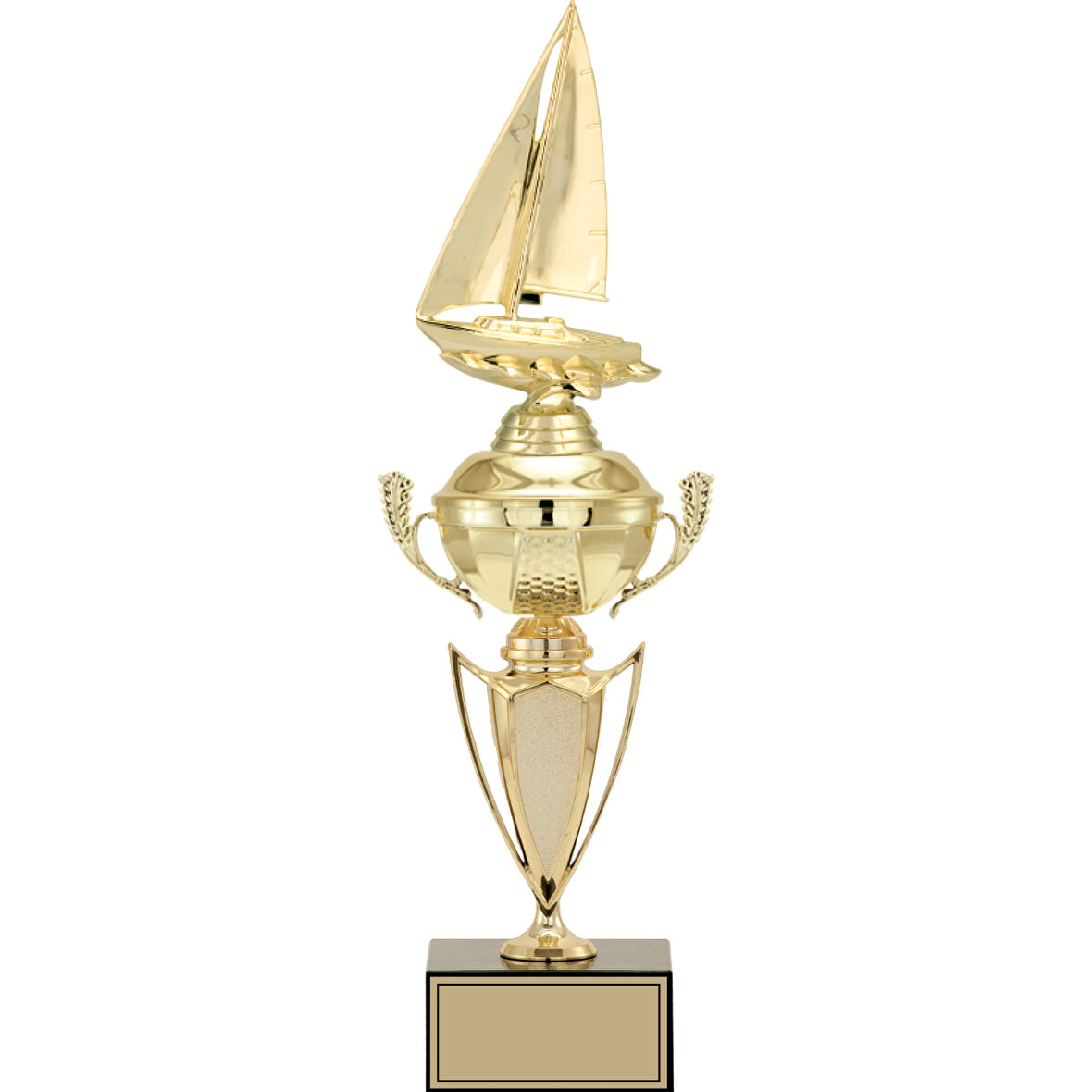 ODAK KUPA - Figürlü Kupalar - Yelken Figürlü Kupalar FG-068 C - 44 cm