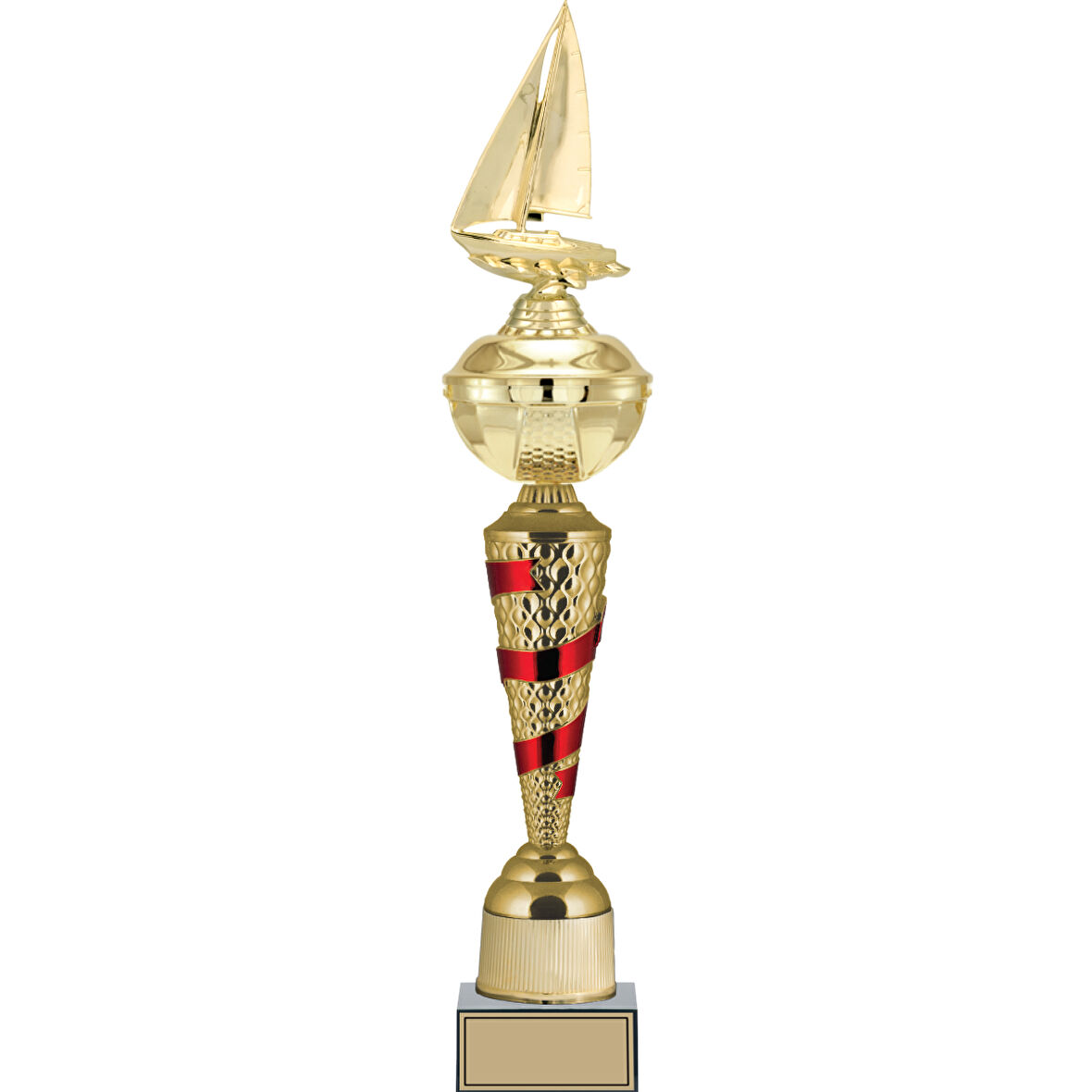 ODAK KUPA - Figürlü Kupalar - Yelken Figürlü Kupalar FG-077 A - 60 cm