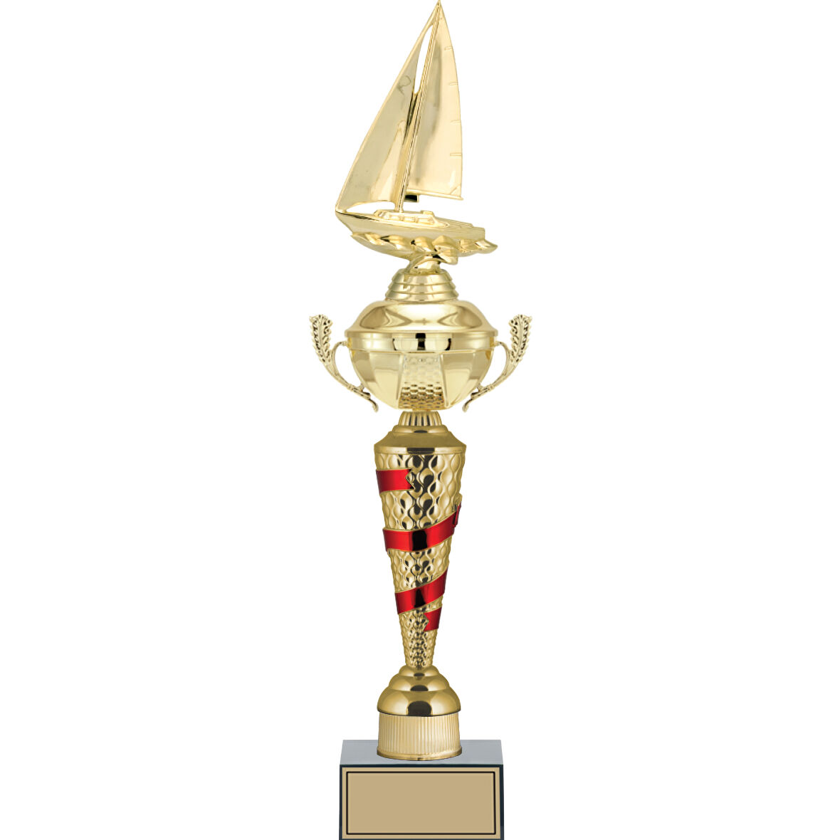 ODAK KUPA - Figürlü Kupalar - Yelken Figürlü Kupalar FG-078 C - 52 cm
