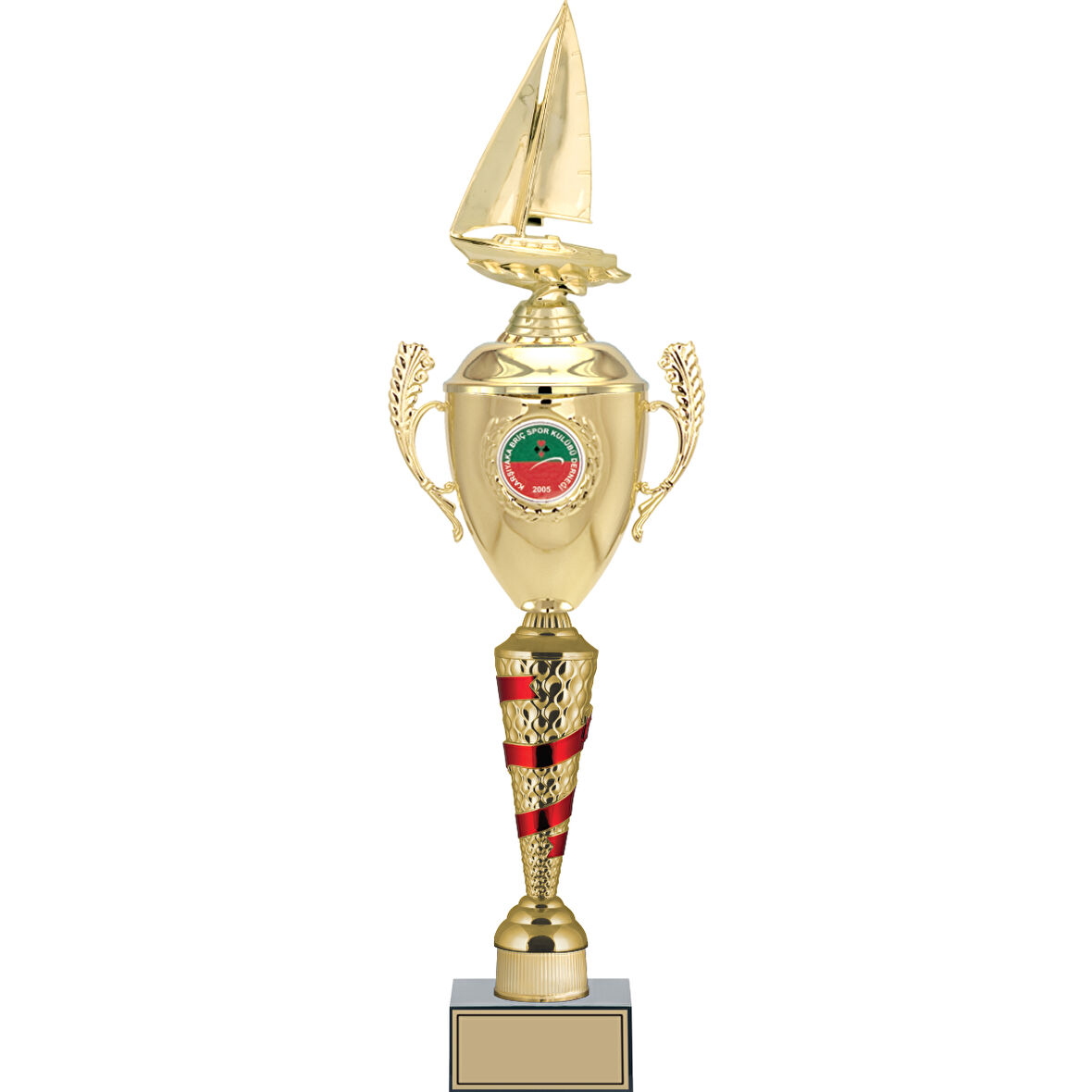 ODAK KUPA - Figürlü Kupalar - Yelken Figürlü Kupalar FG-084 C - 61 cm