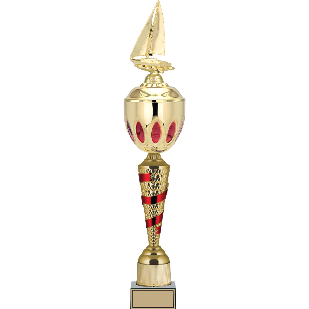 ODAK KUPA - Figürlü Kupalar - Yelken Figürlü Kupalar FG-086 A - 67 cm