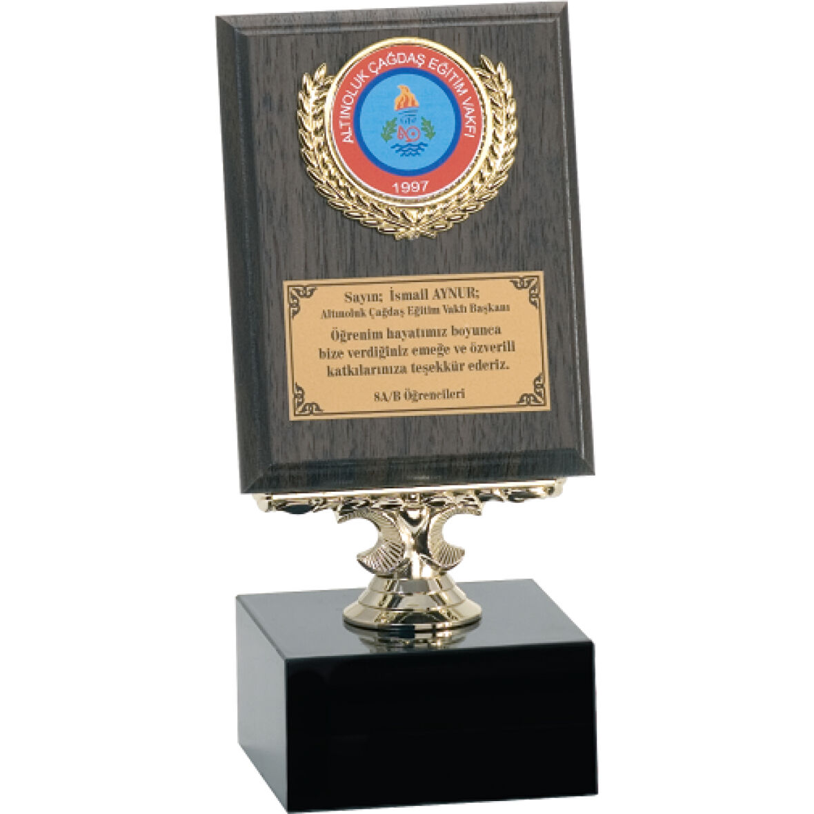 ODAK KUPA - Ahşap Plaketler - PL-002 B - 12x16 cm