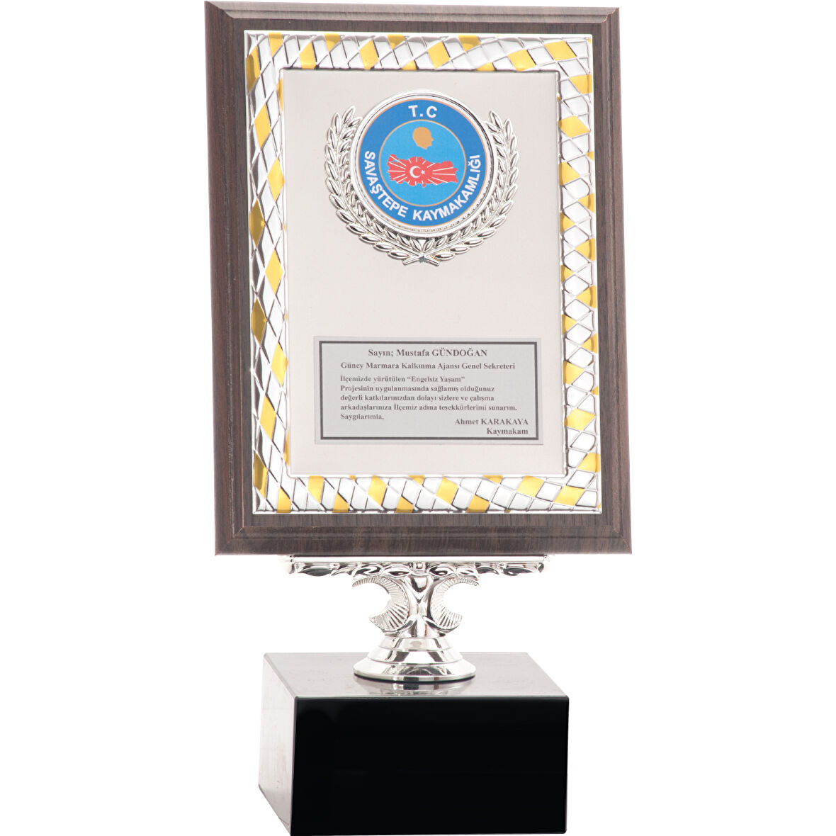 ODAK KUPA - Ahşap Plaketler - PL-018 B - 15x20 cm