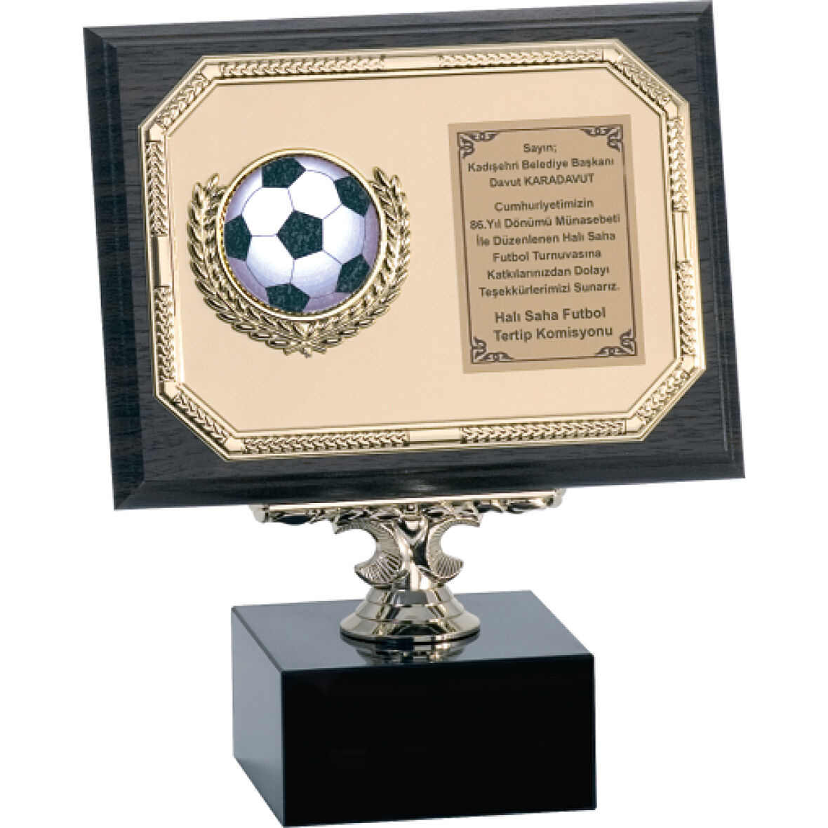 ODAK KUPA - Ahşap Plaketler - PL-044 B - 15x20 cm