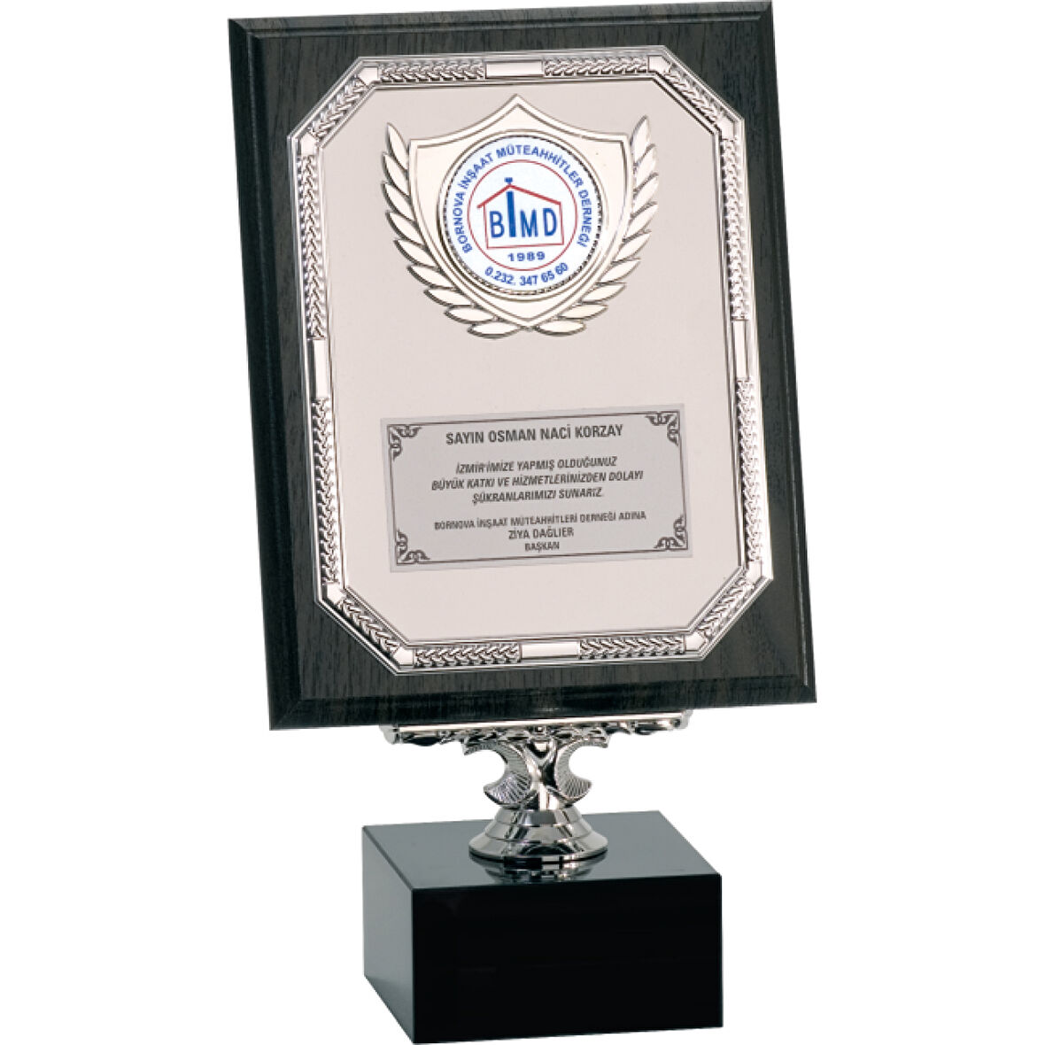ODAK KUPA - Ahşap Plaketler - PL-046 A - 18x24 cm