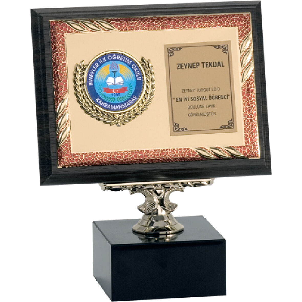 ODAK KUPA - Ahşap Plaketler - PL-096 B - 15x20 cm