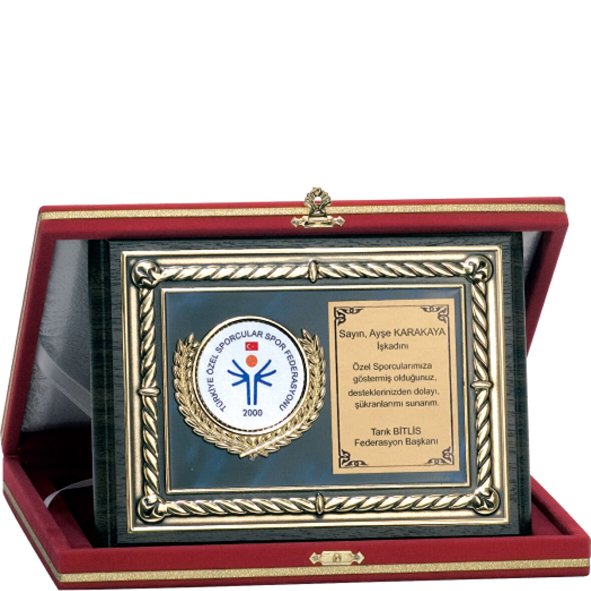 ODAK KUPA - Ahşap Plaketler - PL-103 B - 15x20 cm