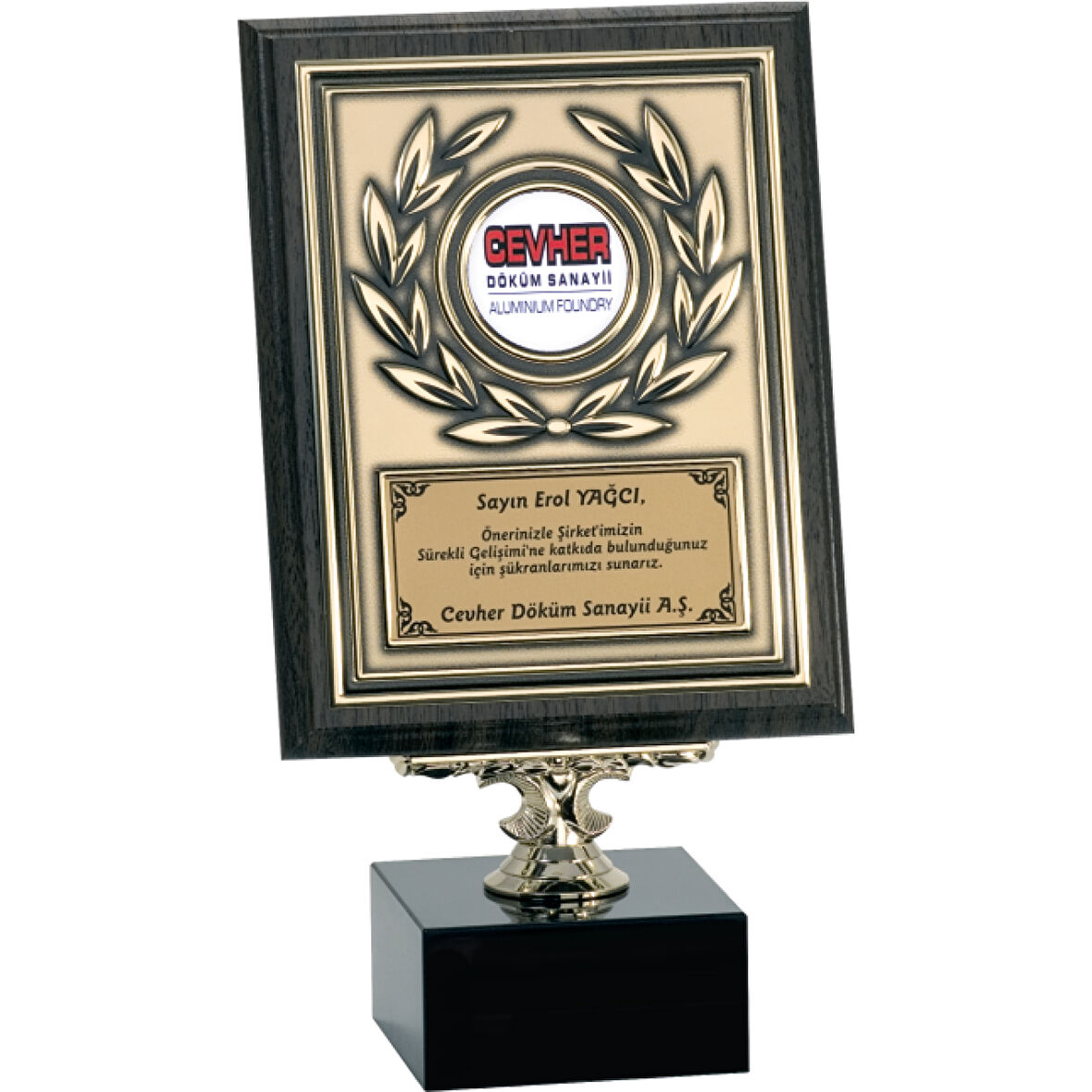 ODAK KUPA - Ahşap Plaketler - PL-114 A - 18x24 cm