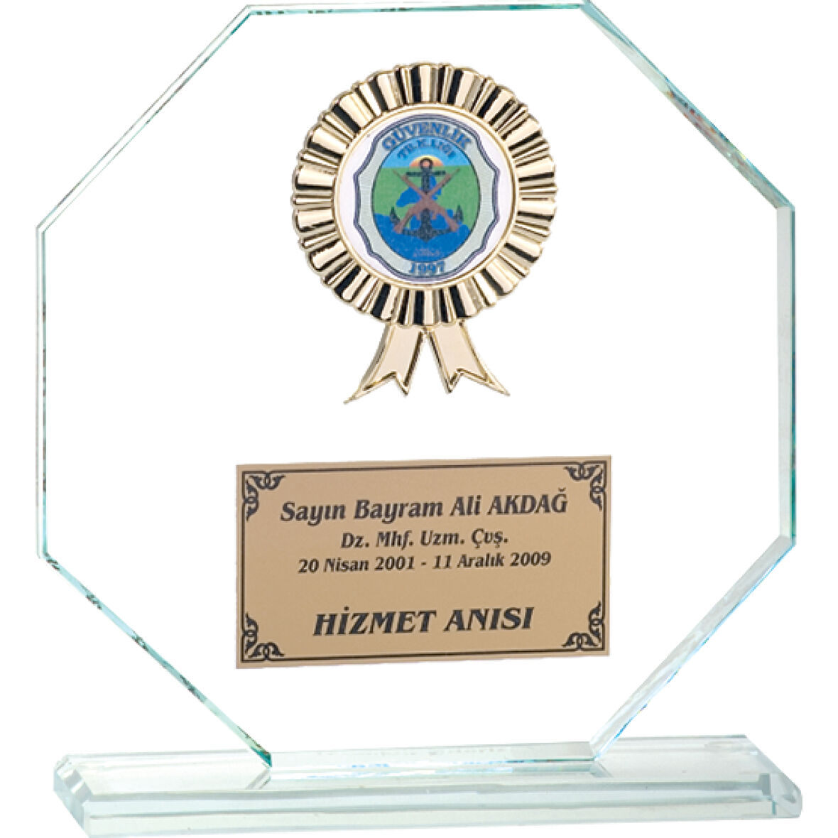 ODAK KUPA - Cam Plaketler - CM-018 A - 18x19 cm