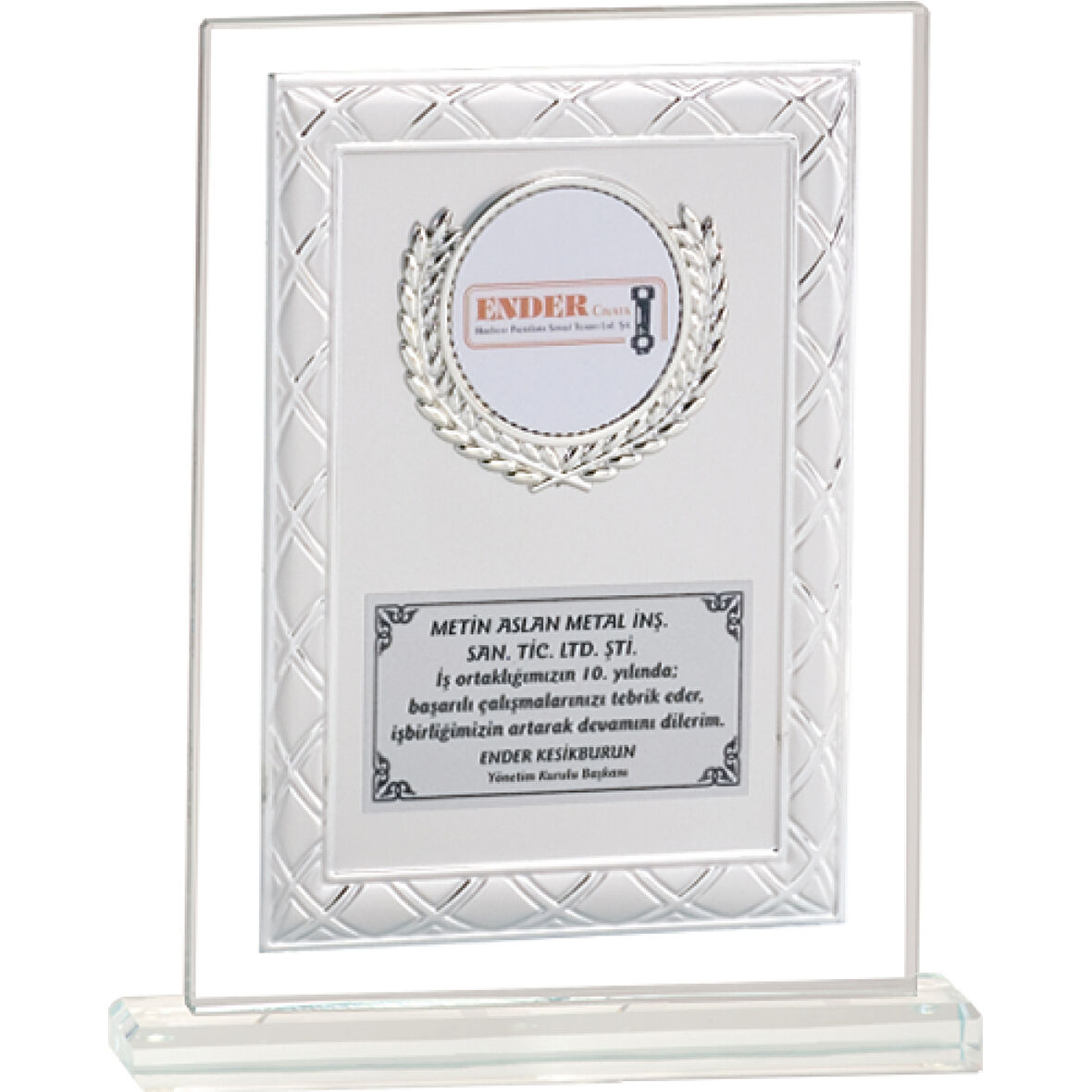 ODAK KUPA - Cam Plaketler - CM-041 A - 18x21 cm