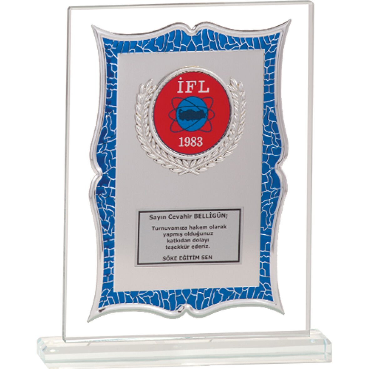 ODAK KUPA - Cam Plaketler - CM-042 B - 18x21 cm