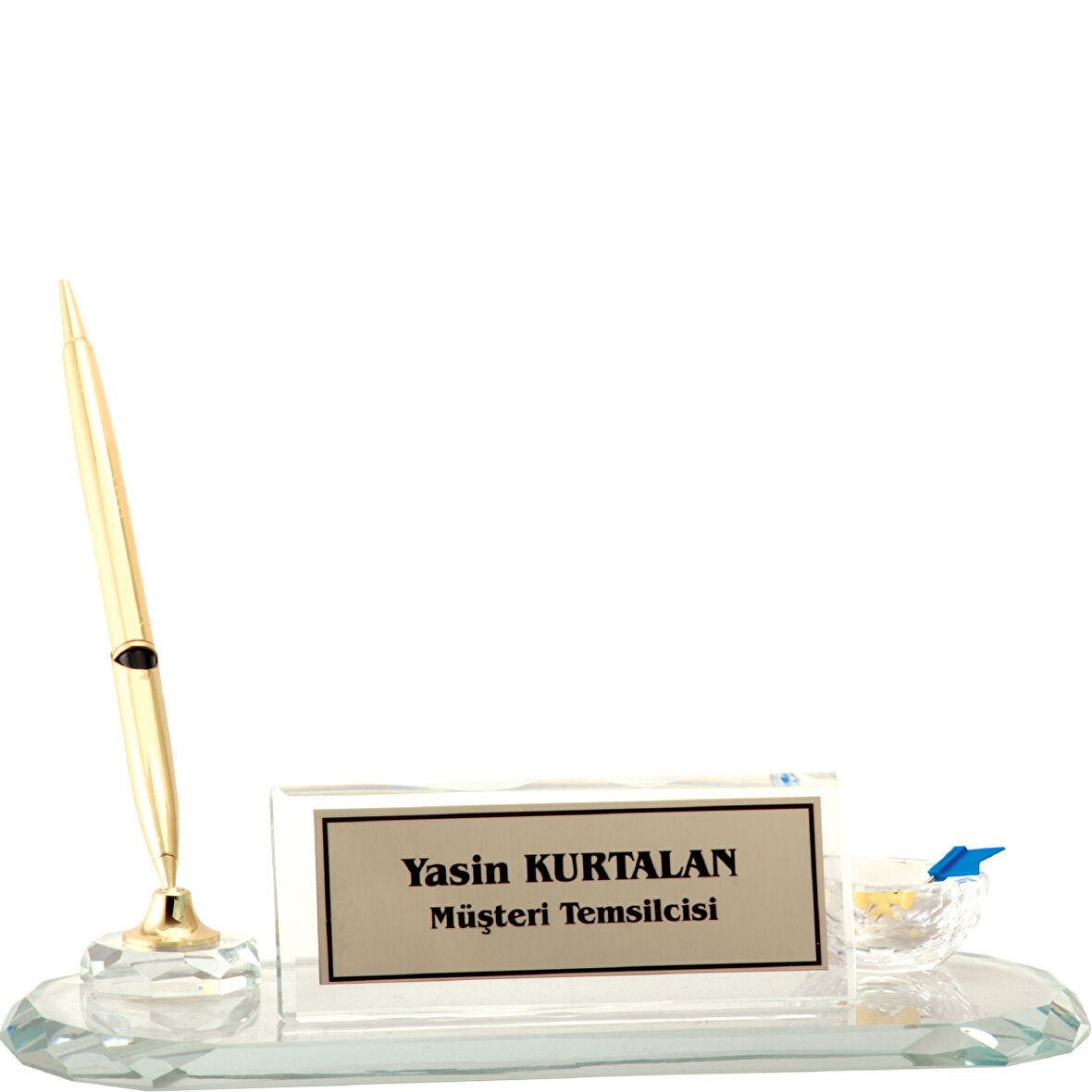 ODAK KUPA - Ahşap ve Cam Masa İsimlikleri - YZ-023 A - 10 cm