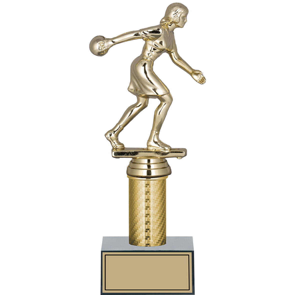 ODAK KUPA - Figürlü Kupalar - Bowling Kadın Figürlü Kupalar FG-007 C - 24 cm