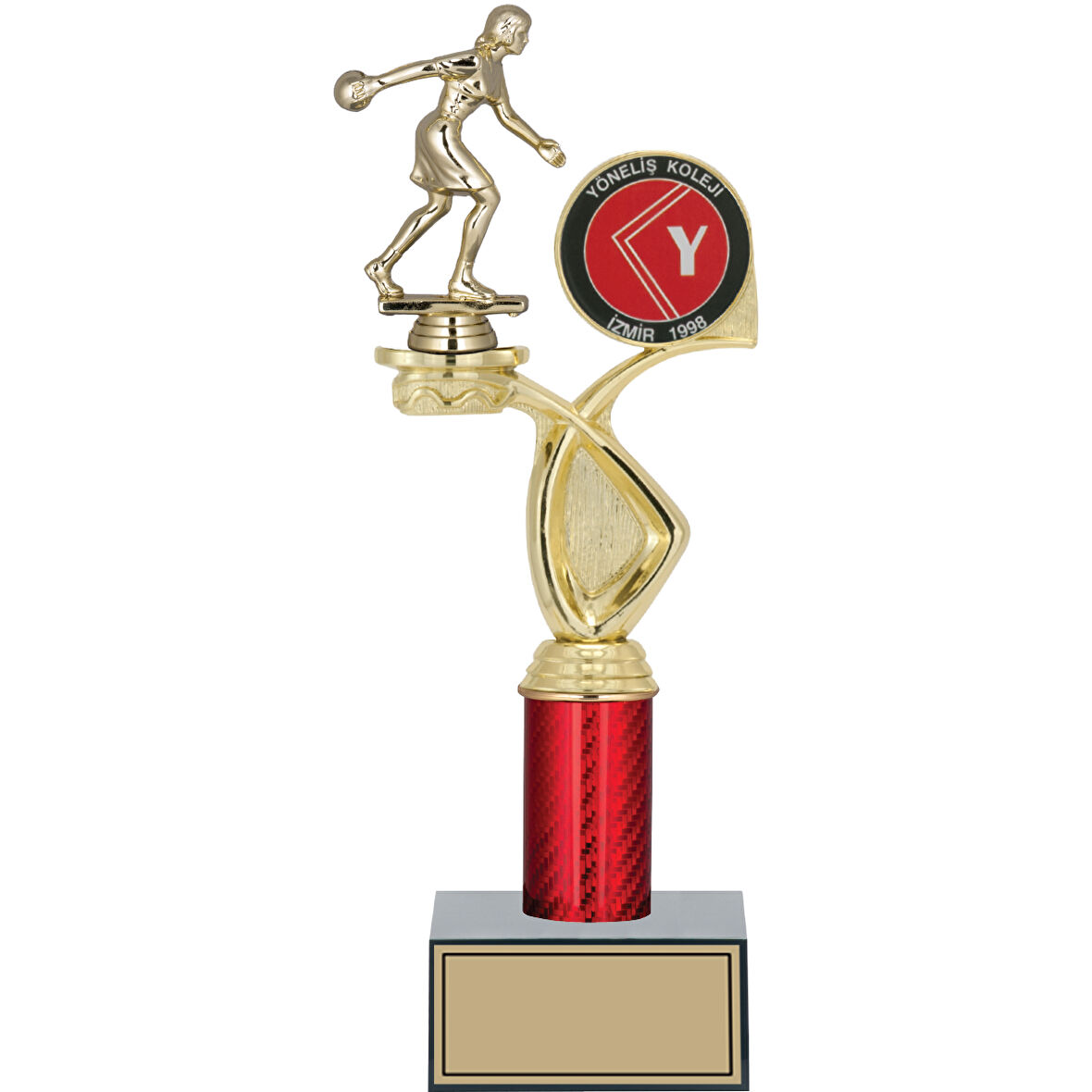 ODAK KUPA - Figürlü Kupalar - Bowling Kadın Figürlü Kupalar FG-016 C - 34 cm