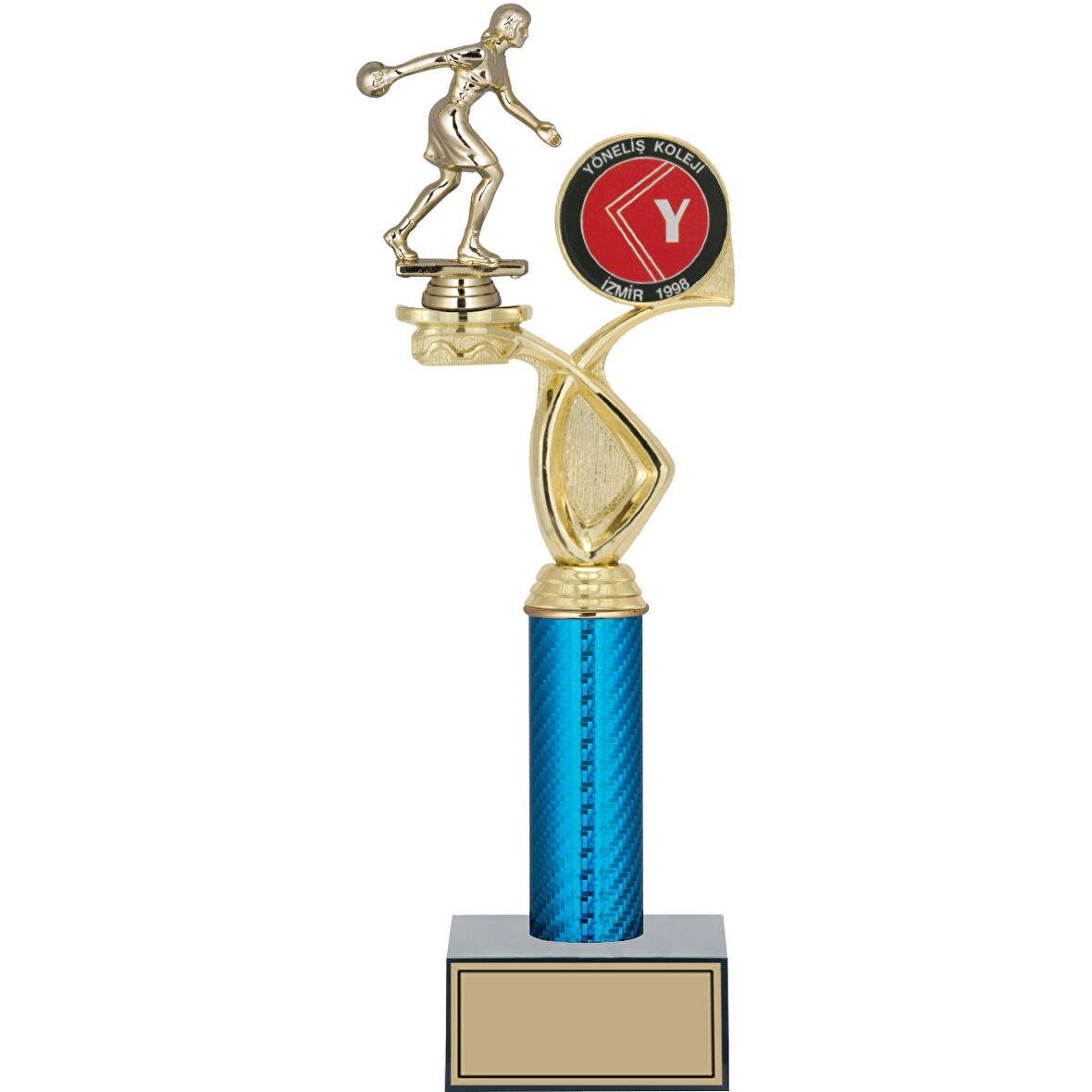 ODAK KUPA - Figürlü Kupalar - Bowling Kadın Figürlü Kupalar FG-017 A - 39 cm