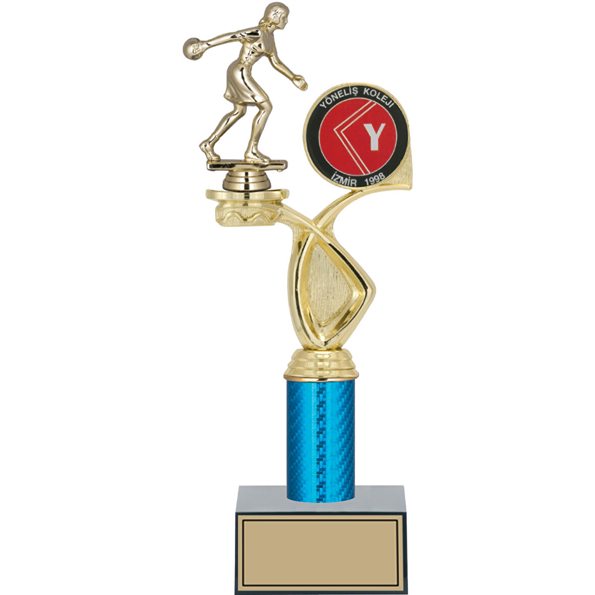 ODAK KUPA - Figürlü Kupalar - Bowling Kadın Figürlü Kupalar FG-017 C - 34 cm