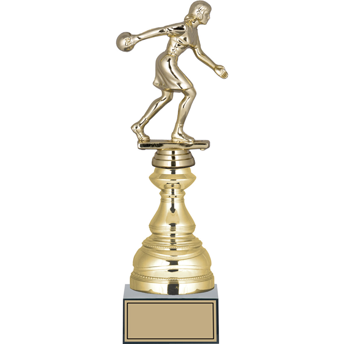 ODAK KUPA - Figürlü Kupalar - Bowling Kadın Figürlü Kupalar FG-023 A - 31 cm