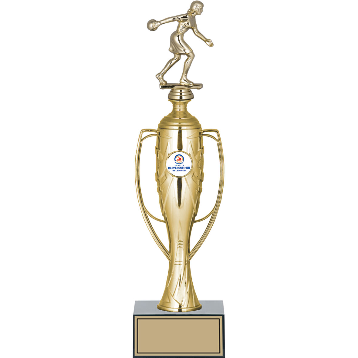 ODAK KUPA - Figürlü Kupalar - Bowling Kadın Figürlü Kupalar FG-025 A - 36 cm