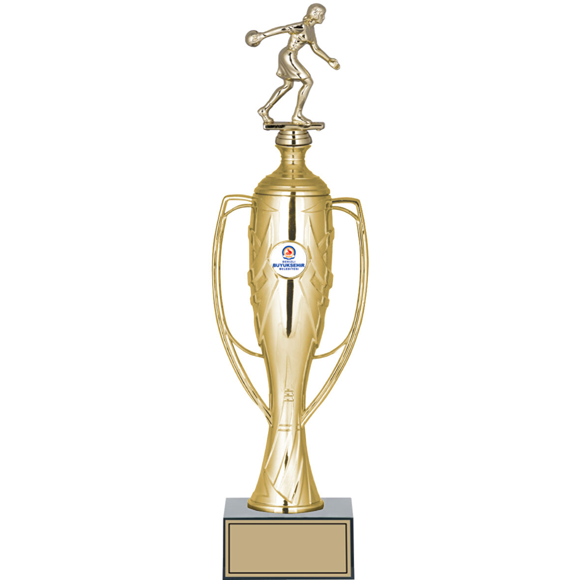 ODAK KUPA - Figürlü Kupalar - Bowling Kadın Figürlü Kupalar FG-026 A - 43 cm