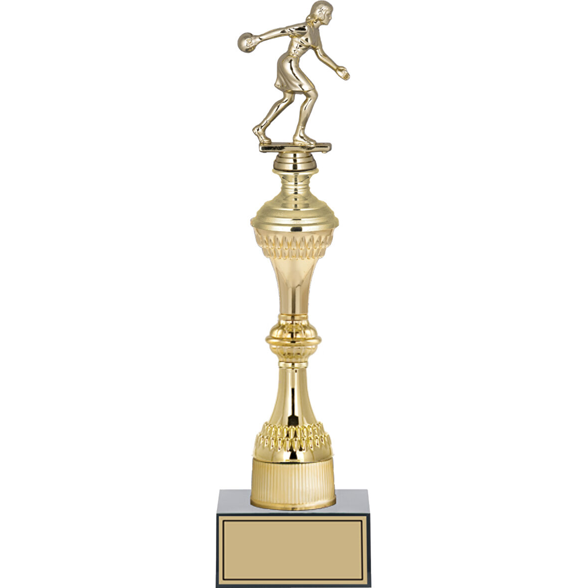 ODAK KUPA - Figürlü Kupalar - Bowling Kadın Figürlü Kupalar FG-031 C - 39 cm