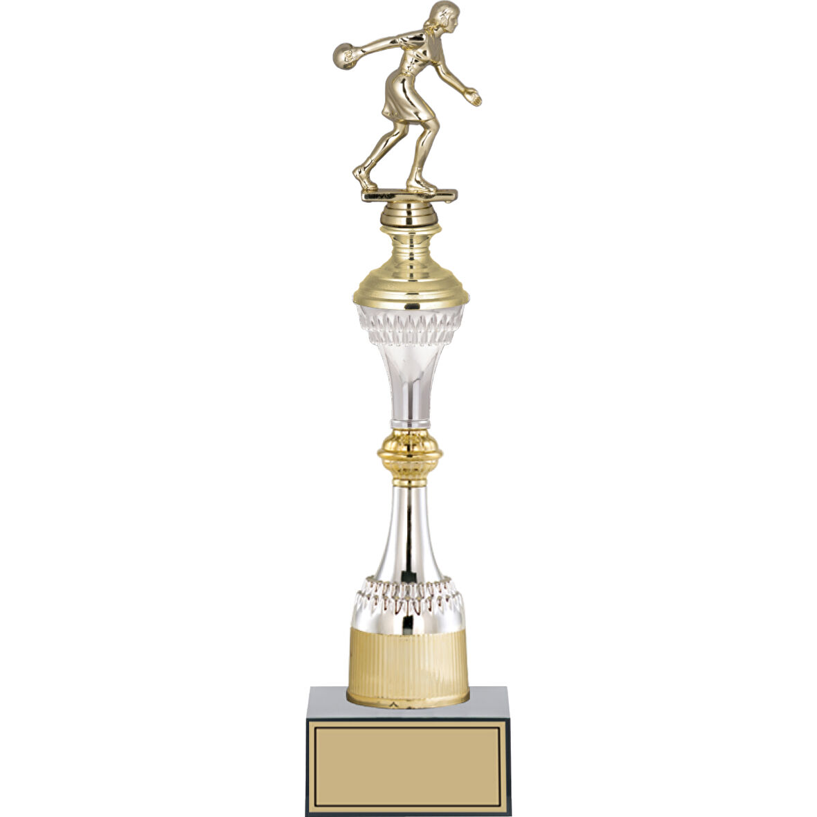 ODAK KUPA - Figürlü Kupalar - Bowling Kadın Figürlü Kupalar FG-032 B - 42 cm