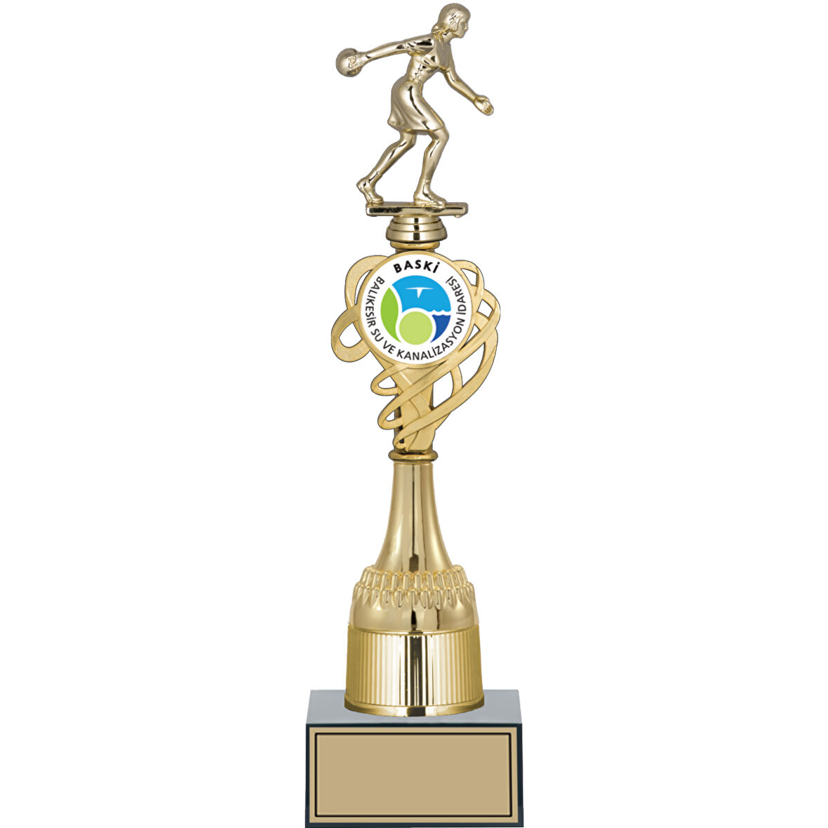 ODAK KUPA - Figürlü Kupalar - Bowling Kadın Figürlü Kupalar FG-033 B - 39 cm