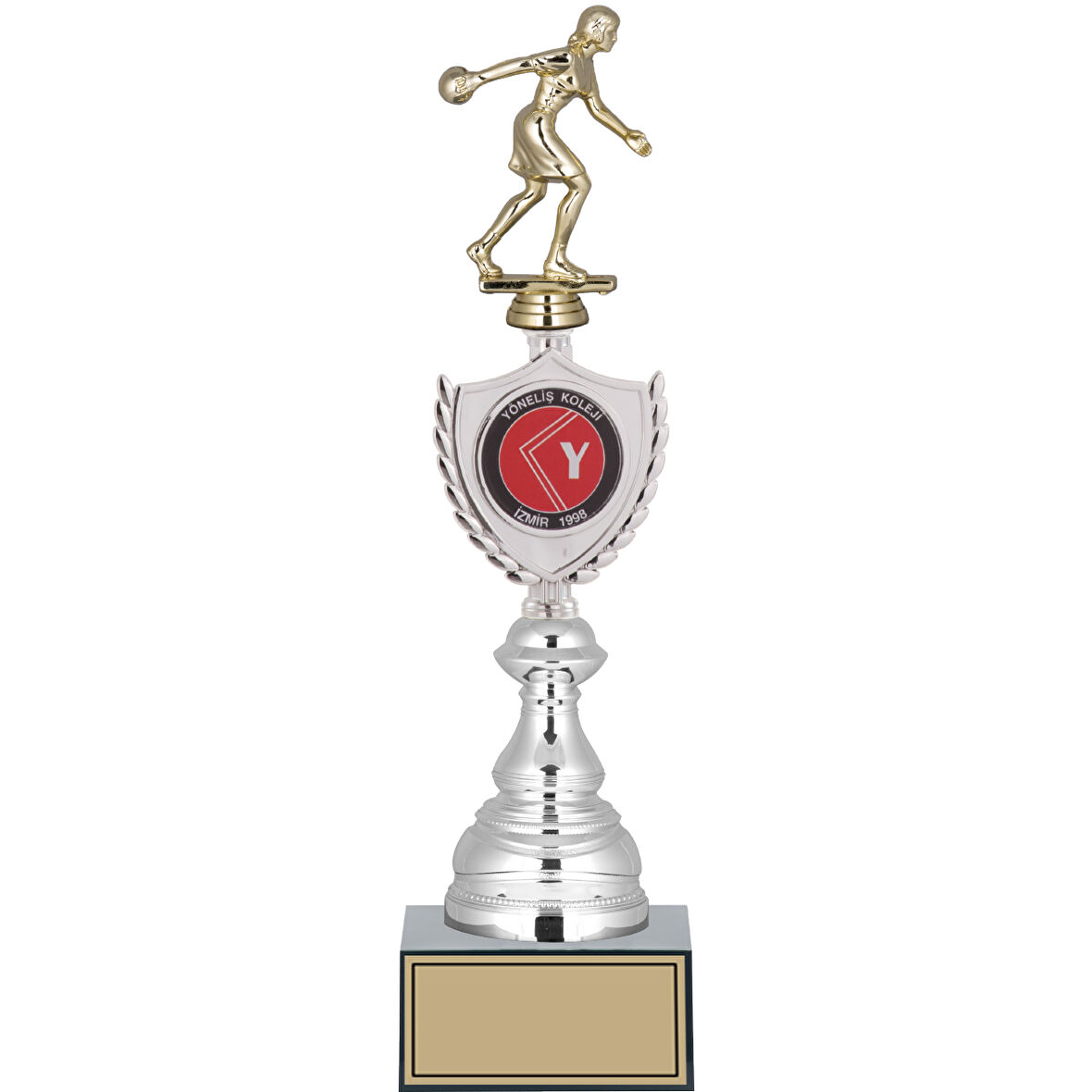 ODAK KUPA - Figürlü Kupalar - Bowling Kadın Figürlü Kupalar FG-035 C - 38 cm