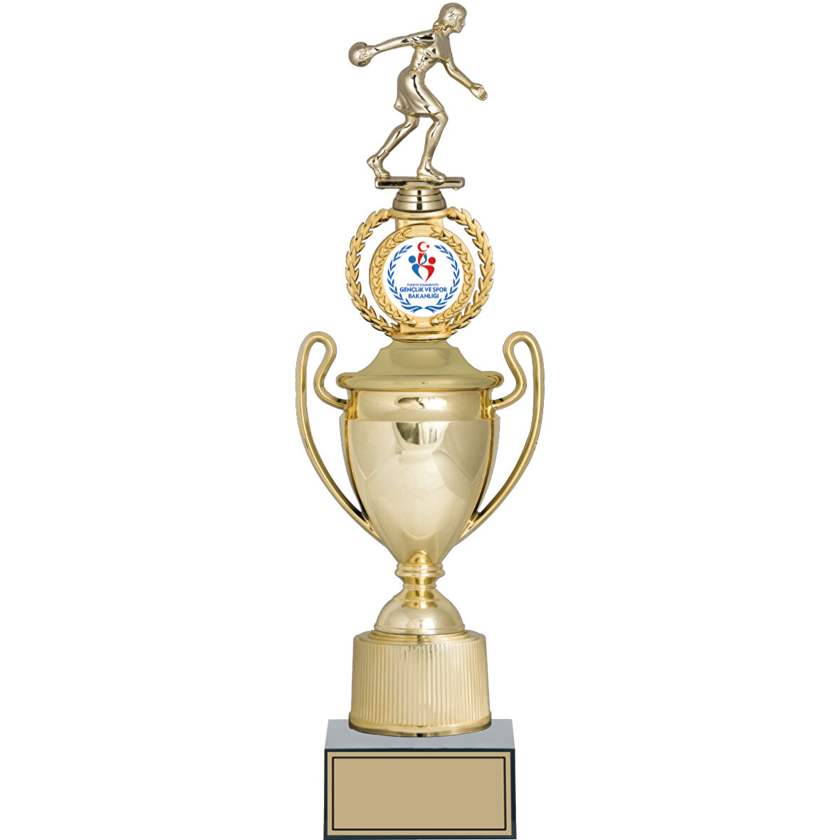 ODAK KUPA - Figürlü Kupalar - Bowling Kadın Figürlü Kupalar FG-037 A - 44 cm