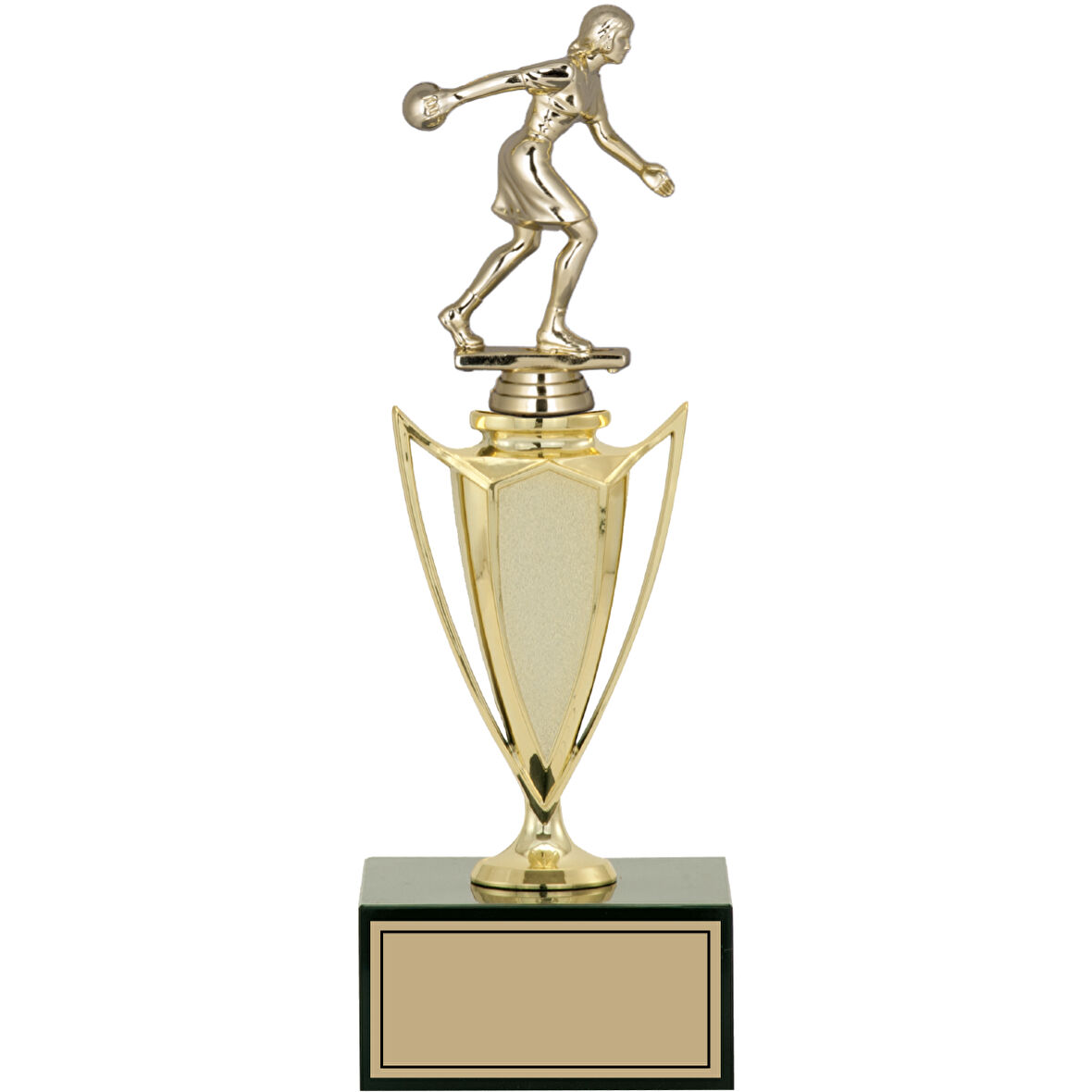 ODAK KUPA - Figürlü Kupalar - Bowling Kadın Figürlü Kupalar FG-039 C - 29 cm