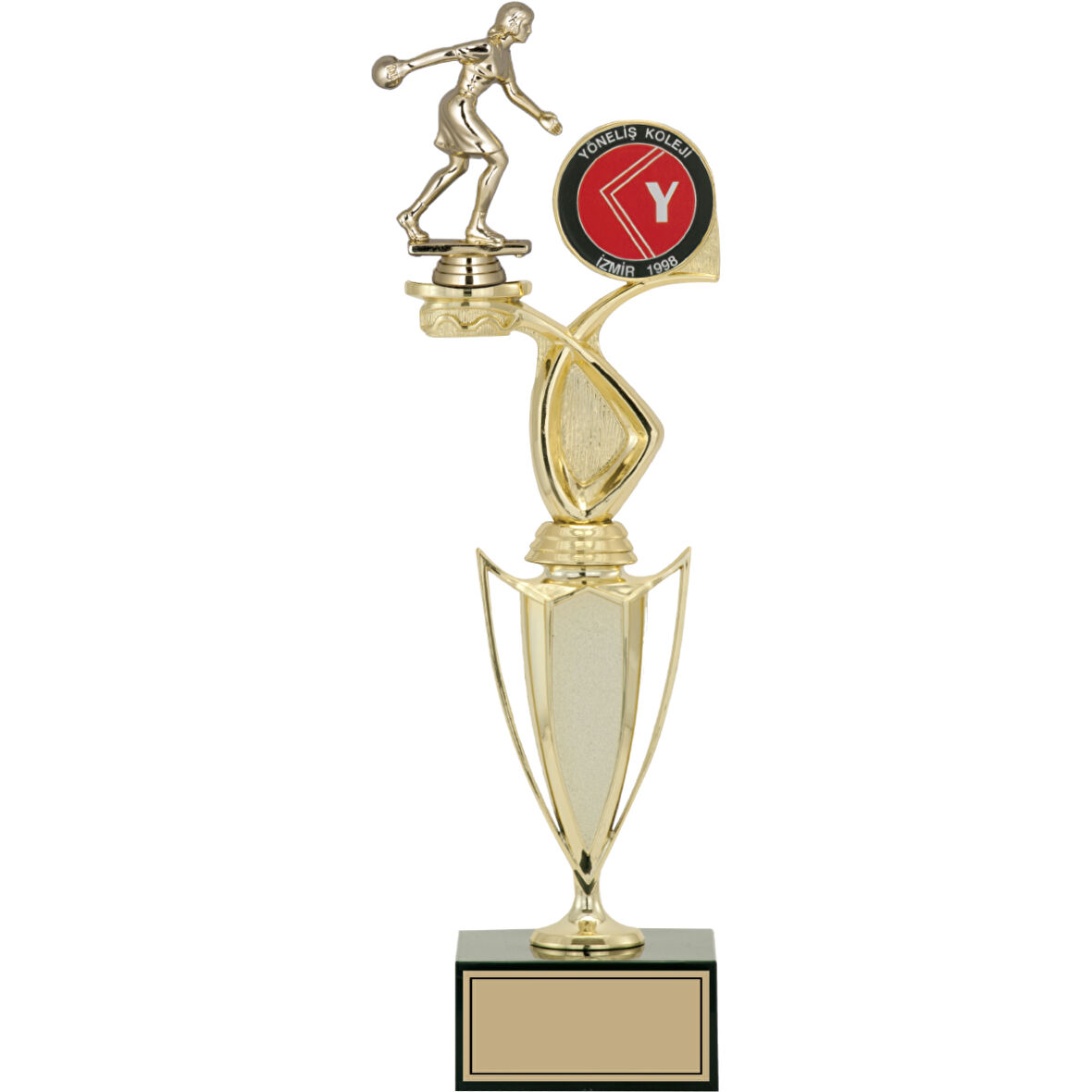 ODAK KUPA - Figürlü Kupalar - Bowling Kadın Figürlü Kupalar FG-043 B - 41 cm