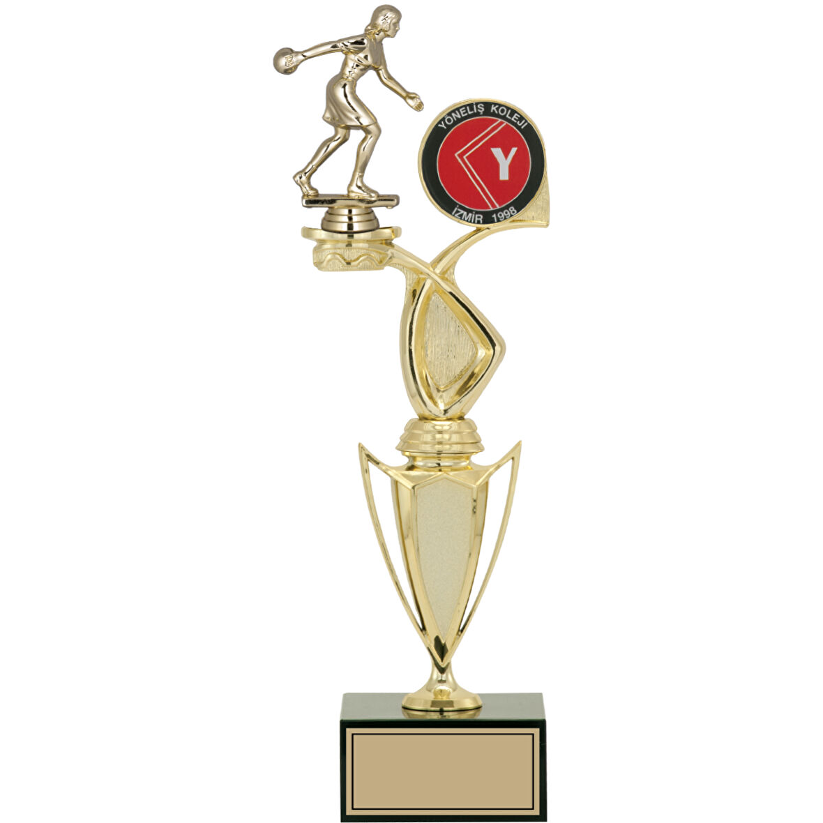 ODAK KUPA - Figürlü Kupalar - Bowling Kadın Figürlü Kupalar FG-043 C - 39 cm