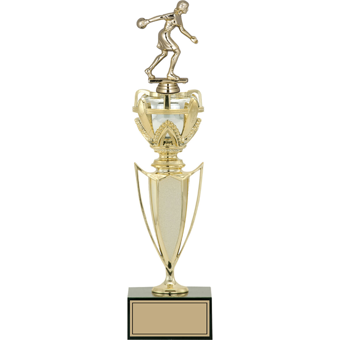 ODAK KUPA - Figürlü Kupalar - Bowling Kadın Figürlü Kupalar FG-044 B - 40 cm