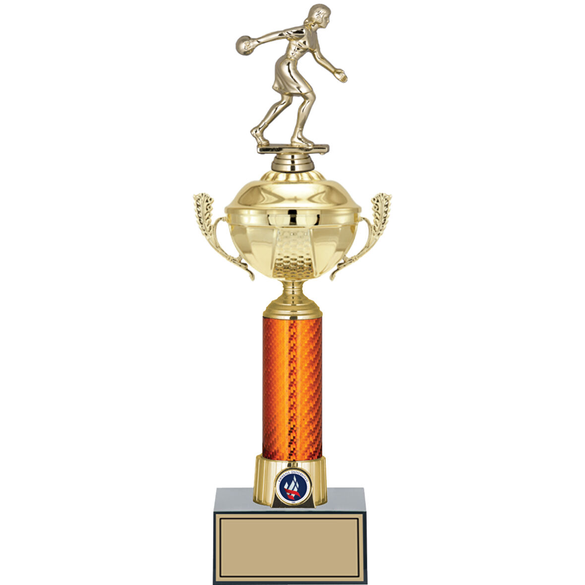 ODAK KUPA - Figürlü Kupalar - Bowling Kadın Figürlü Kupalar FG-056 B - 42 cm