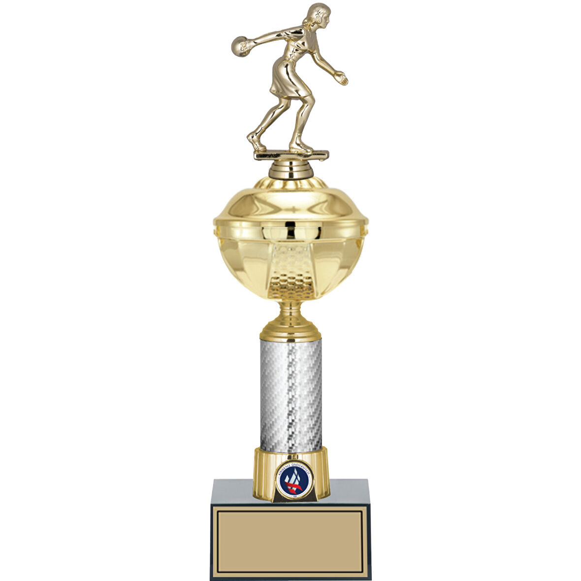 ODAK KUPA - Figürlü Kupalar - Bowling Kadın Figürlü Kupalar FG-057 C - 40 cm