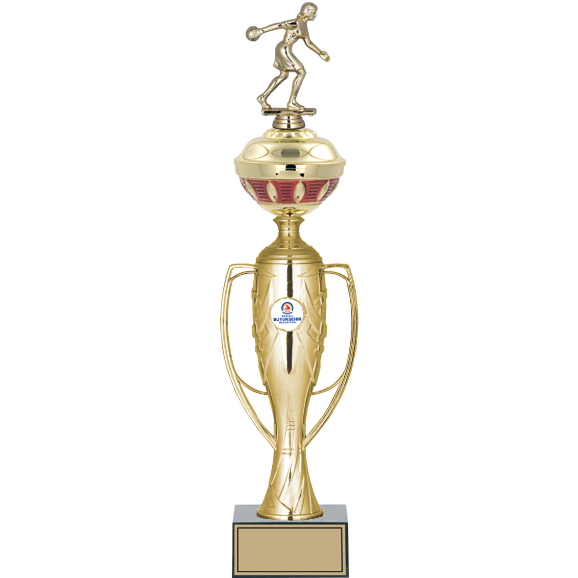 ODAK KUPA - Figürlü Kupalar - Bowling Kadın Figürlü Kupalar FG-073 B - 49 cm