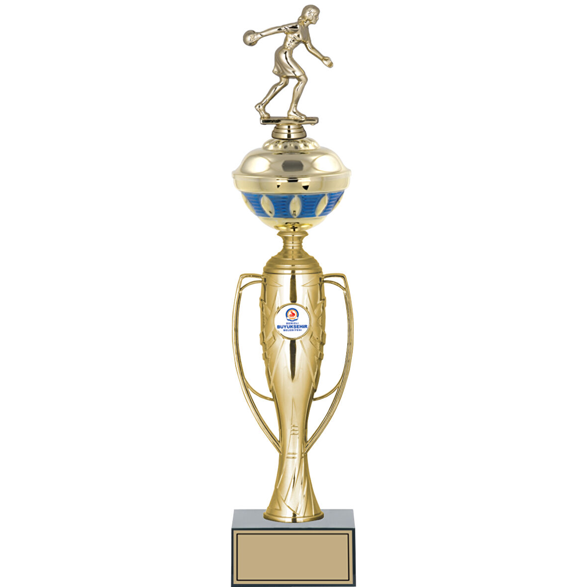 ODAK KUPA - Figürlü Kupalar - Bowling Kadın Figürlü Kupalar FG-074 C - 47 cm