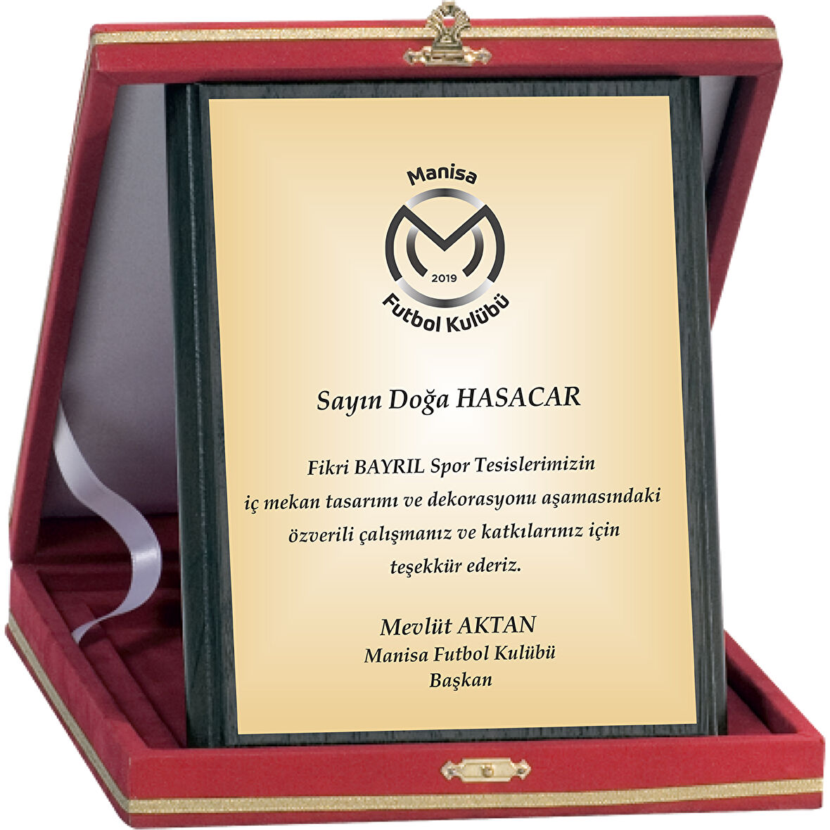 ODAK KUPA - Ahşap Plaketler - PL-005-M B - 15x20 cm