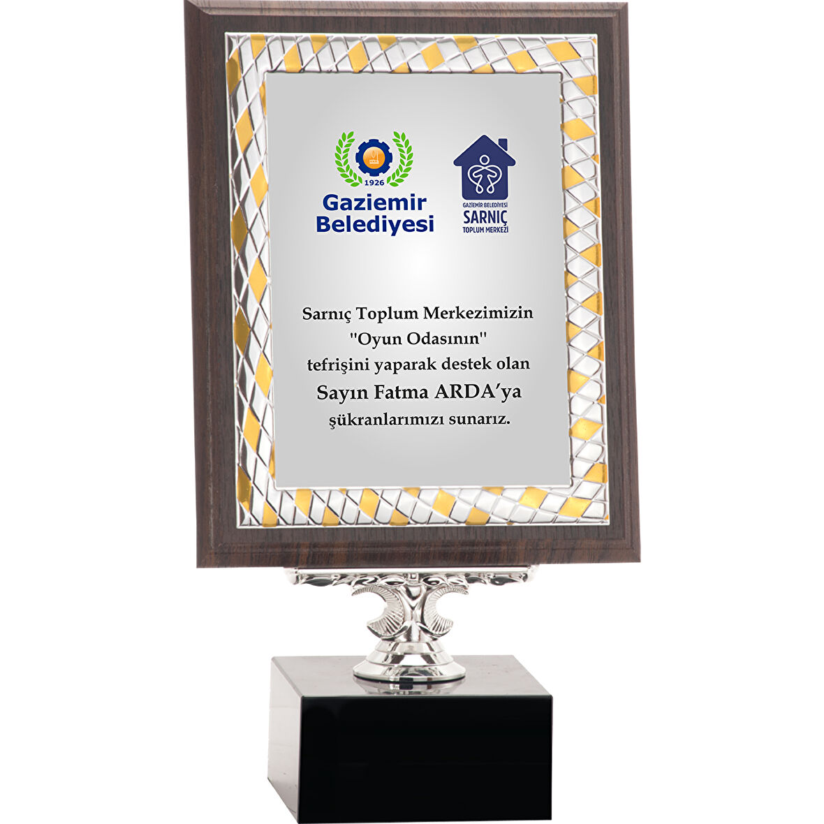 ODAK KUPA - Ahşap Plaketler - PL-018-M A - 18x24 cm