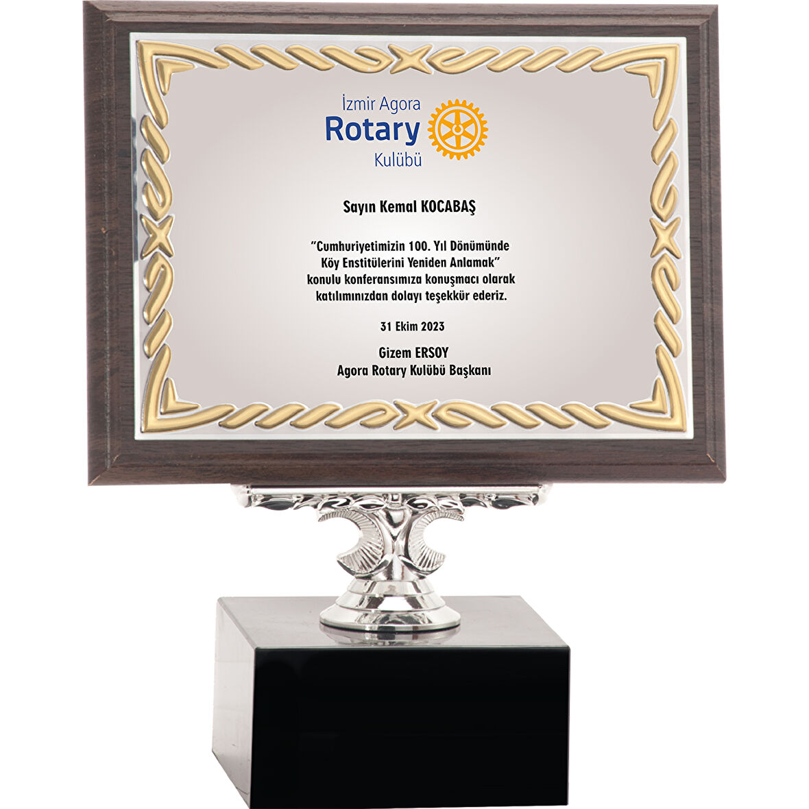 ODAK KUPA - Ahşap Plaketler - PL-024-M B - 15x20 cm