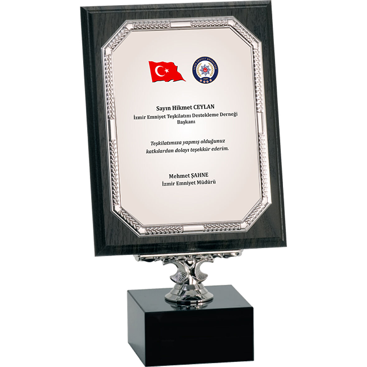 ODAK KUPA - Ahşap Plaketler - PL-046-M A - 18x24 cm