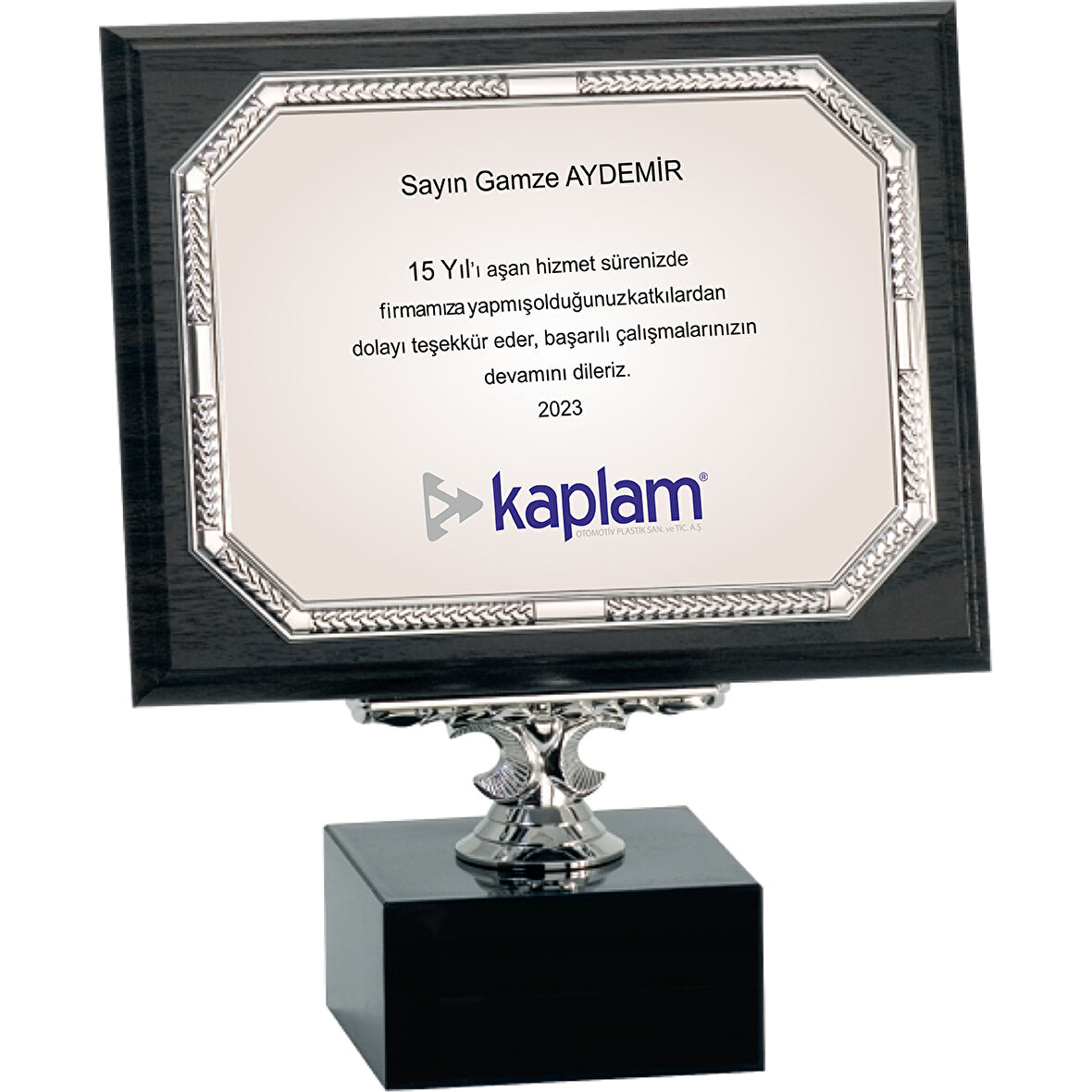 ODAK KUPA - Ahşap Plaketler - PL-048-M A - 18x24 cm