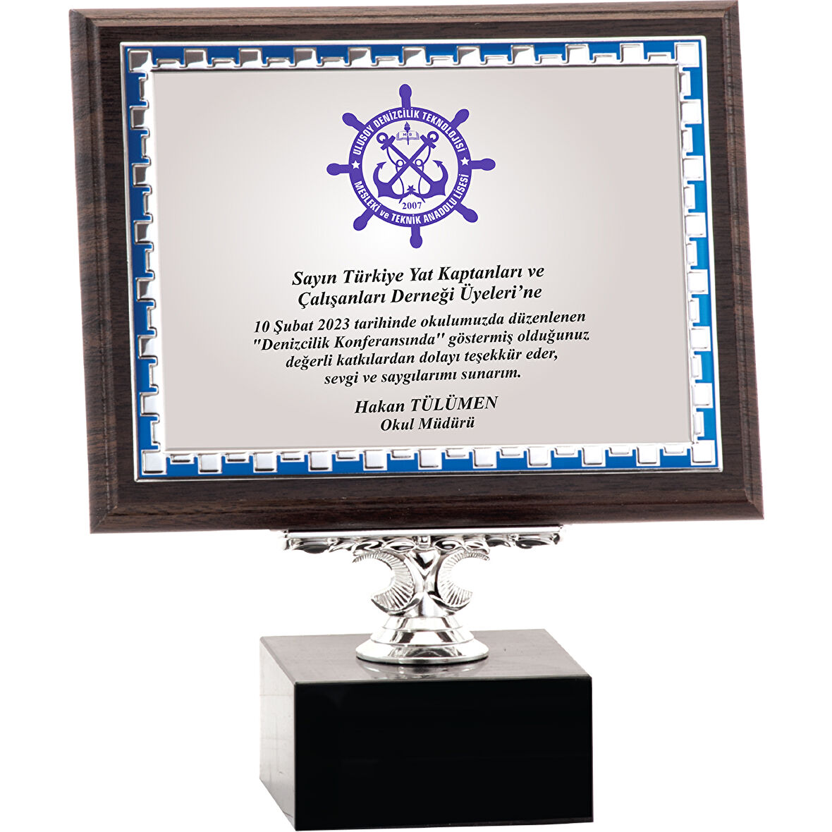 ODAK KUPA - Ahşap Plaketler - PL-052-M A - 18x24 cm