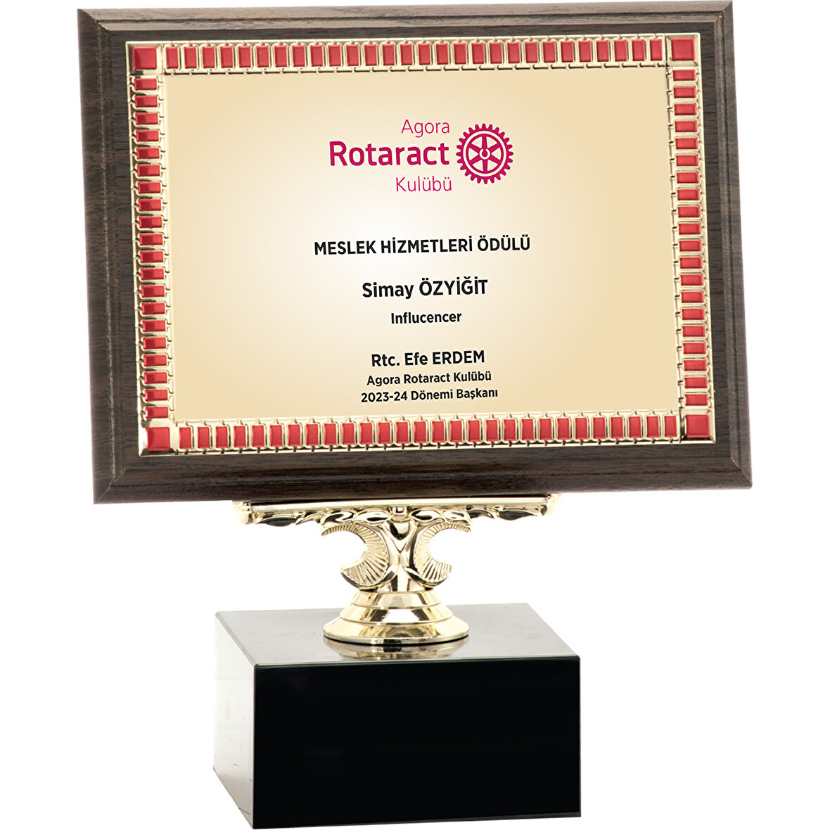 ODAK KUPA - Ahşap Plaketler - PL-056-M A - 18x24 cm