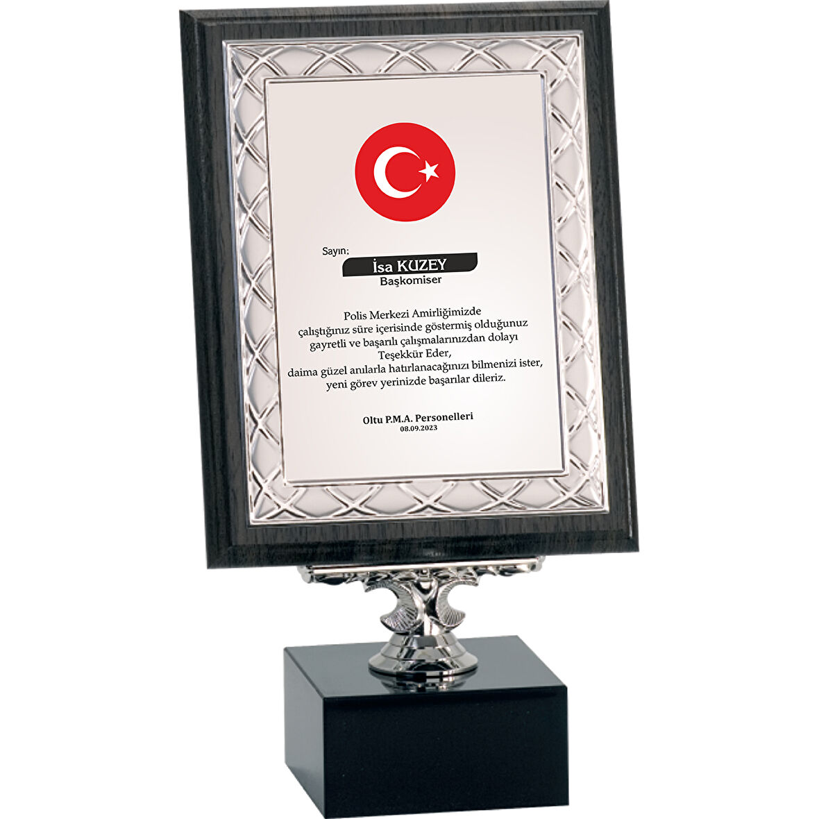 ODAK KUPA - Ahşap Plaketler - PL-062-M A - 18x24 cm