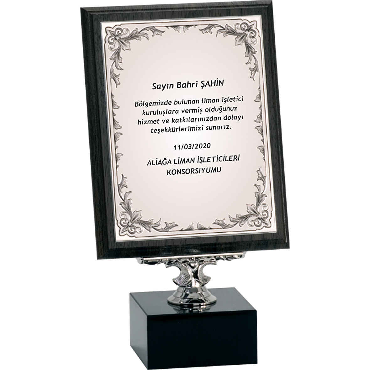 ODAK KUPA - Ahşap Plaketler - PL-066-M A - 18x24 cm