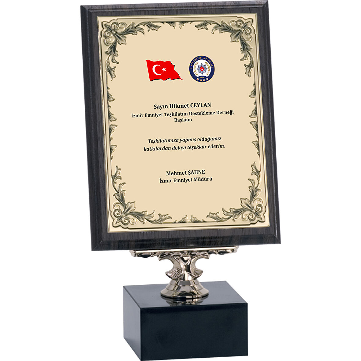 ODAK KUPA - Ahşap Plaketler - PL-070-M A - 18x24 cm